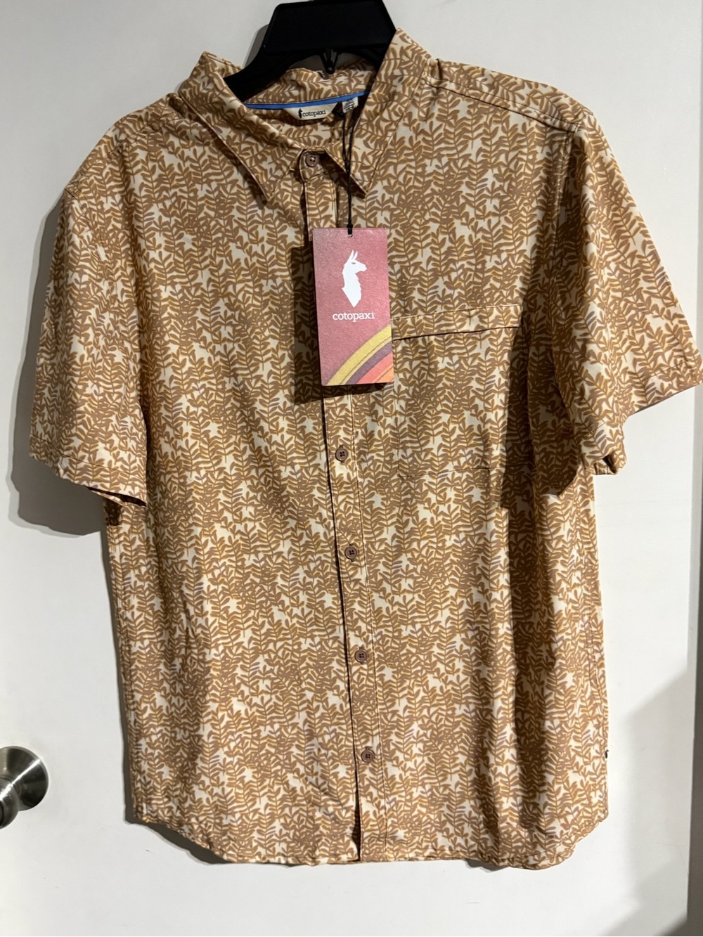 BNWT Men’s Patagonia Cambio Button Up Short Sleeve Shirt Size M Seaweed Reishi